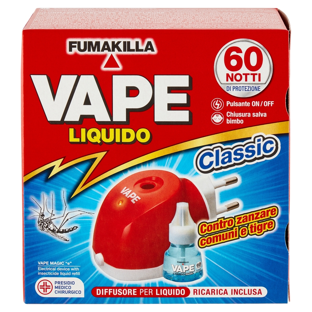 VAPE Elettroemanatore Liquido Classic + Ricarica 36 ml